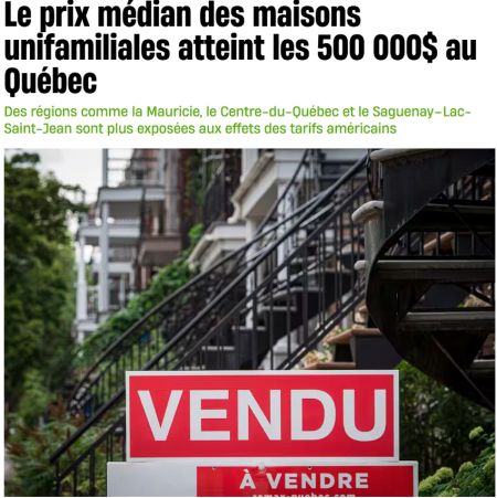 魁省房价“再创新高”：独立屋中位价突破$50万！