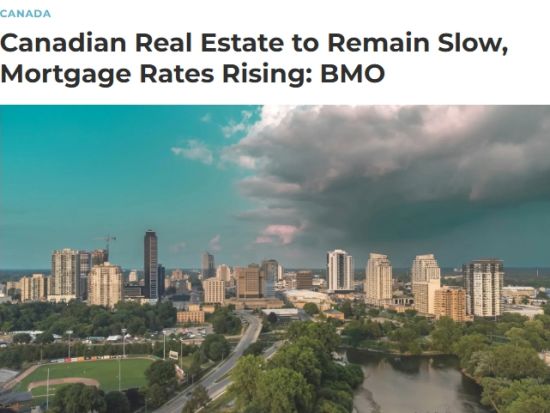 加拿大房地产呈“冻结”状态 房贷利率恐上升
