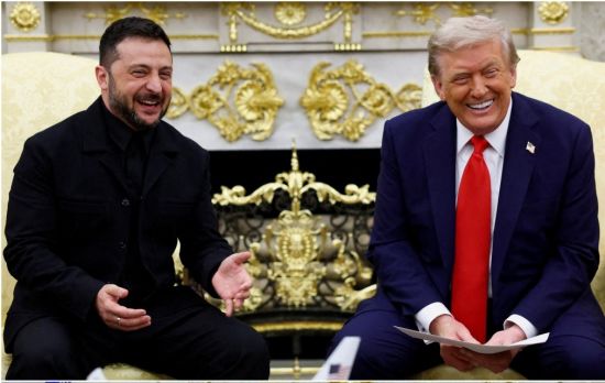 泽连斯基改穿西装重回白宫 特朗普大赞 气氛轻松再无口角