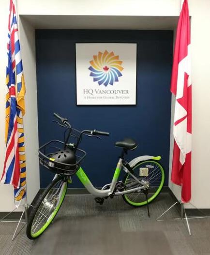 中国共享单车登陆维多利亚 在温哥华设立北美总部