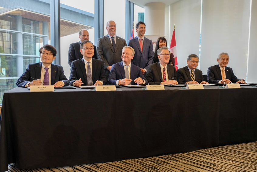 LNG Canada Media Conference Signing Ceremony