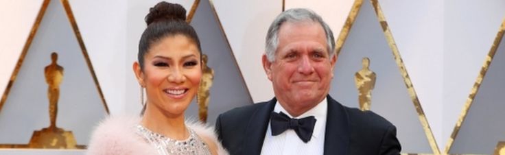 Les Moonves and Julie Chen