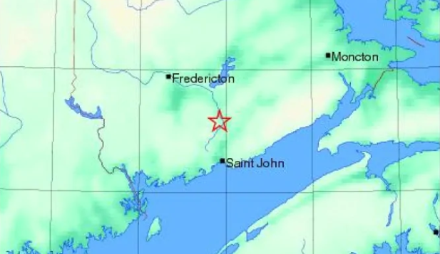 新不伦瑞克省南部发生 3.7 级地震