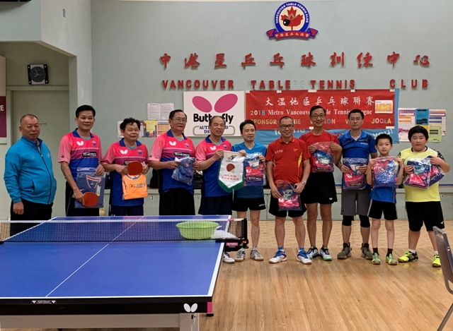 广州市白云区乒乓球协会代表团访问温哥华