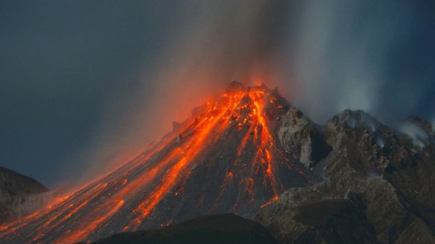 The Soufriere Hills volcano on Montserrat