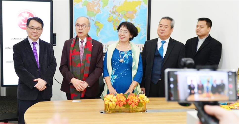  列治文总商会 越南CAPA访问团 联合举办 “食品贸易项目签约仪式”