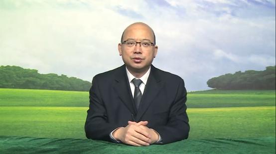 生态环境部教育宣传中心主任田成川发言。图片来源：视频截图
