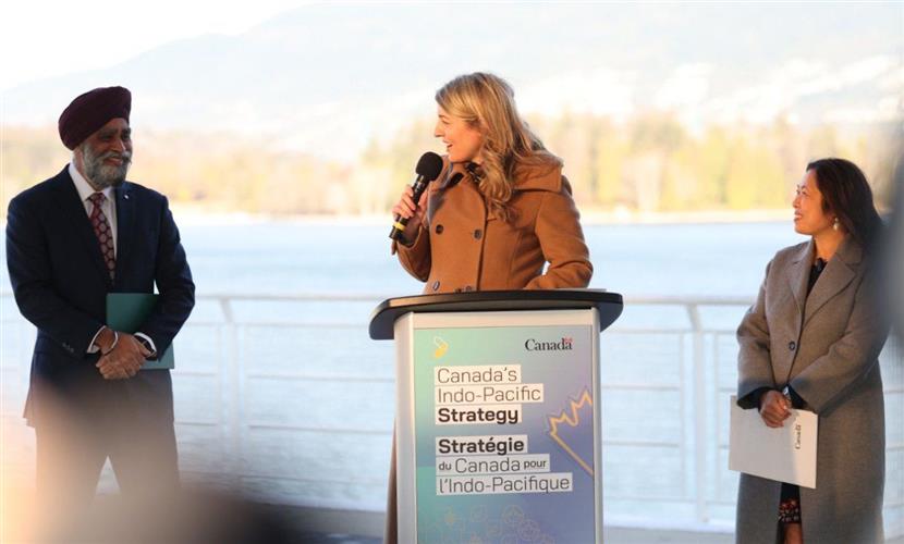加拿大出台印太战略支持加拿大人的长期经济增长繁荣及安全