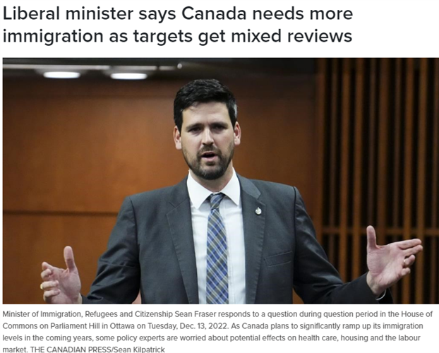 加拿大移民部长否认一年50万新移民计划受利益团体摆布