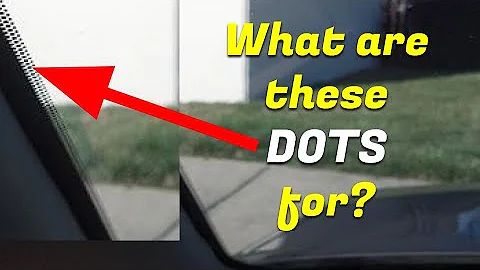 车窗边缘的小黑点是什么？有什么作用？