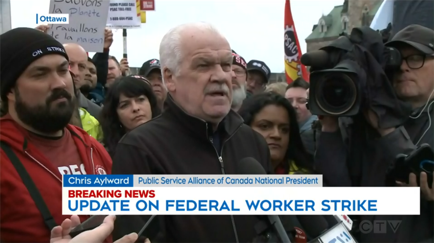 国会山现上万人潮！公务员罢工第8天 特鲁多发话
