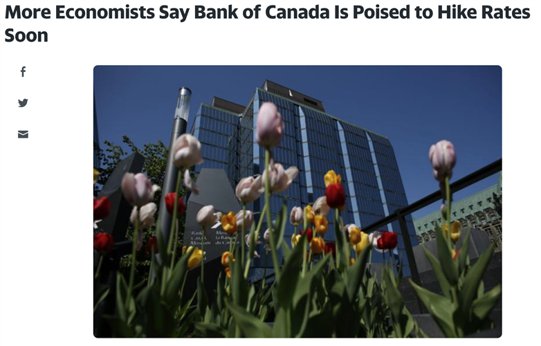 加拿大房市连两月走高拉警报 经济学家预估央行6月重启加息