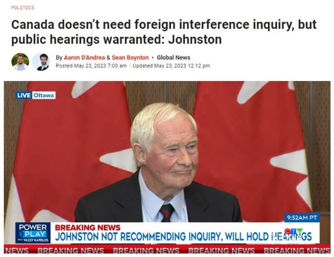 重磅！加拿大前总督不建议对外国干预进行公开调查
