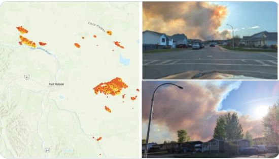 山火一发迅速蔓延 BC省纳尔逊堡全镇撤离