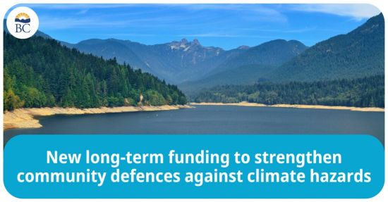 BC省政府新拨款计划可保障省民与社区免受气候紧急事件影响