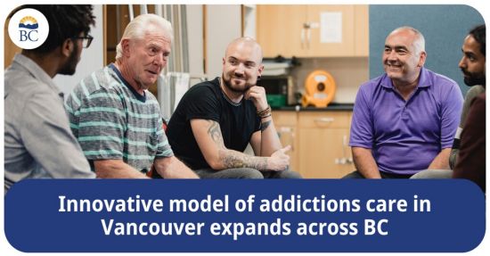 BC省府在全省扩展BC首创的成瘾护理模式