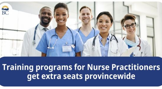 BC省府在全省各地增设执业护士培训名额