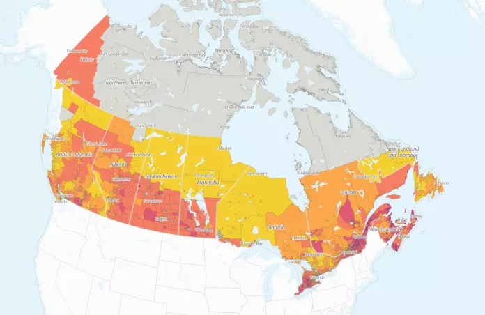互动工具图解  美国关税对加拿大哪个城市冲击最大？