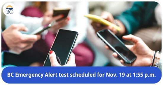 BC省向手机、电视与电台广播发送紧急警报测试