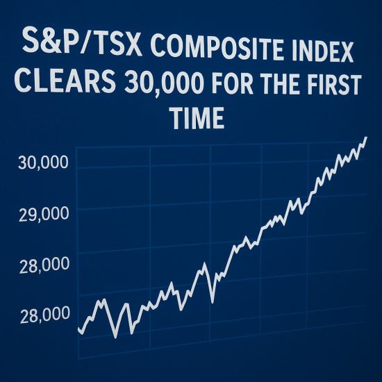 加股创纪录！S&P/TSX指数突破3万点，今年跑赢美股！