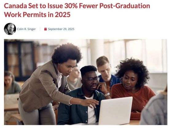 加拿大工签暴减30%!中国留学生仅获批4000份,印度43000份!