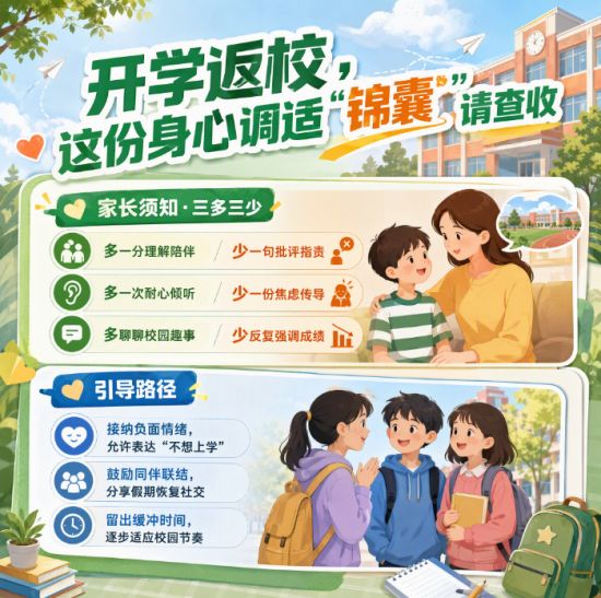 开学返校，这份身心调适“锦囊”请查收 