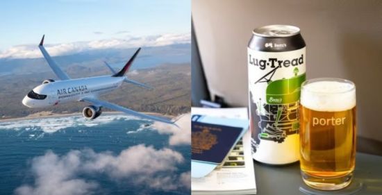 加拿大哪些飞机航班提供免费食物和饮料？