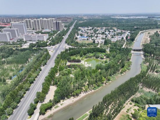 河北河间：城市游园建设让居民共享绿色