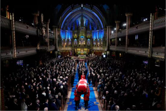 加拿大在蒙特利尔为前总理穆朗尼举行国葬