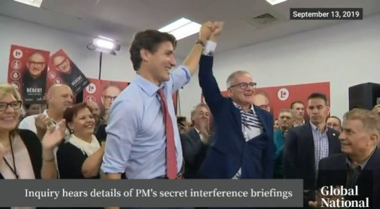 加拿大总理特鲁多今天将在涉外国干预公开调查中作证