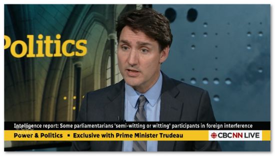 特鲁多CBC专访: 谈了五个问题包括他的领导地位…