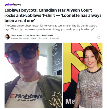 围观！加拿大女明星无意间晒出身上T恤引发轰动！超市巨头被喷惨