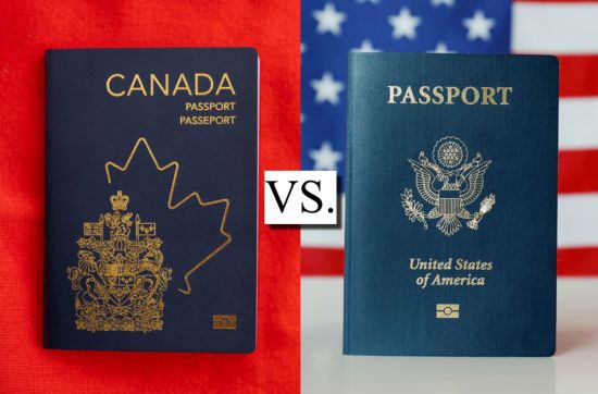 最新排名: 加拿大护照和美国护照