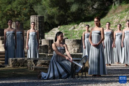 米兰冬奥会圣火火种采集仪式彩排在希腊举行