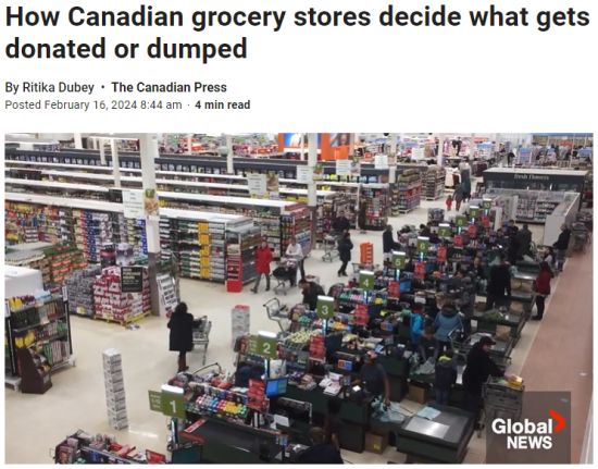 加拿大超市过期食品不会扔掉，全都这样处理