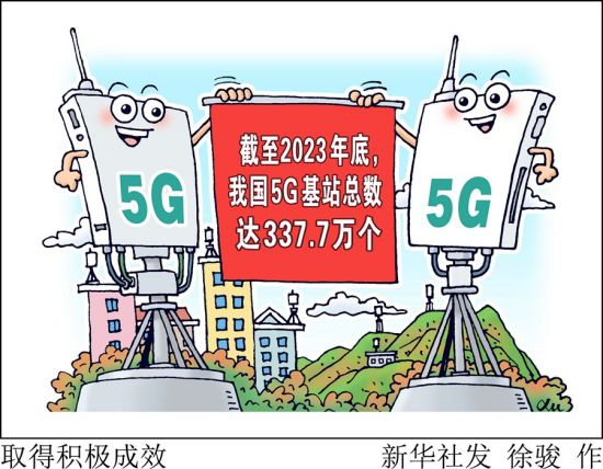 中国5G基站总数达337.7万个