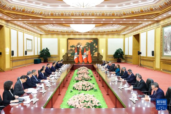 中国国家主席习近平同秘鲁总统博鲁阿尔特会谈