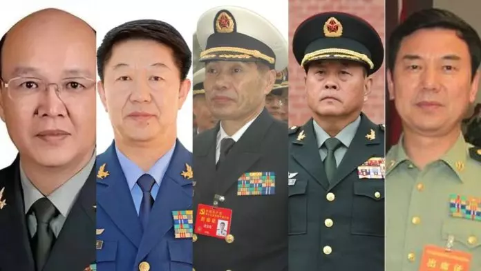 中国5上将遭罢免全国人大代表 包括原海陆空主帅